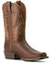 Image #1 - Ariat Boys' Decatur Western Boots - Square Toe, Brown, hi-res