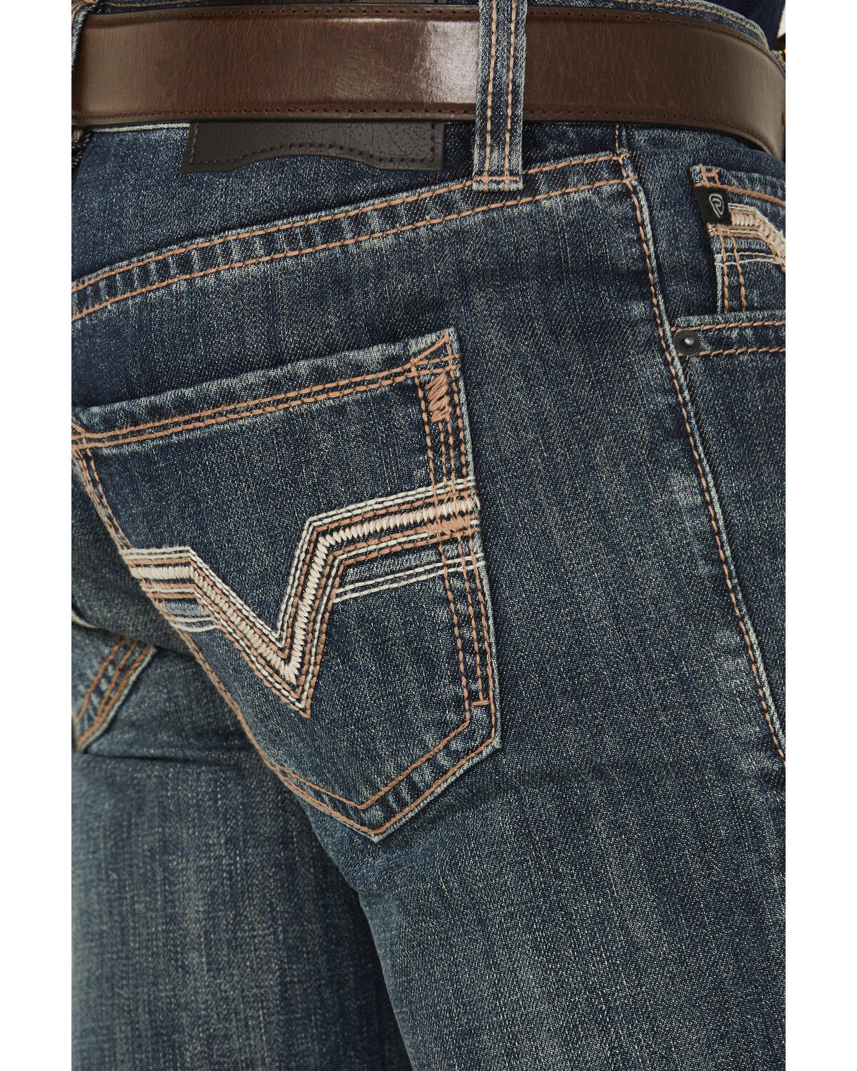 Image #4 - Rock & Roll Denim Men's Boot Barn Exclusive Medium Wash Bootcut Denim Jeans, Medium Wash, hi-res