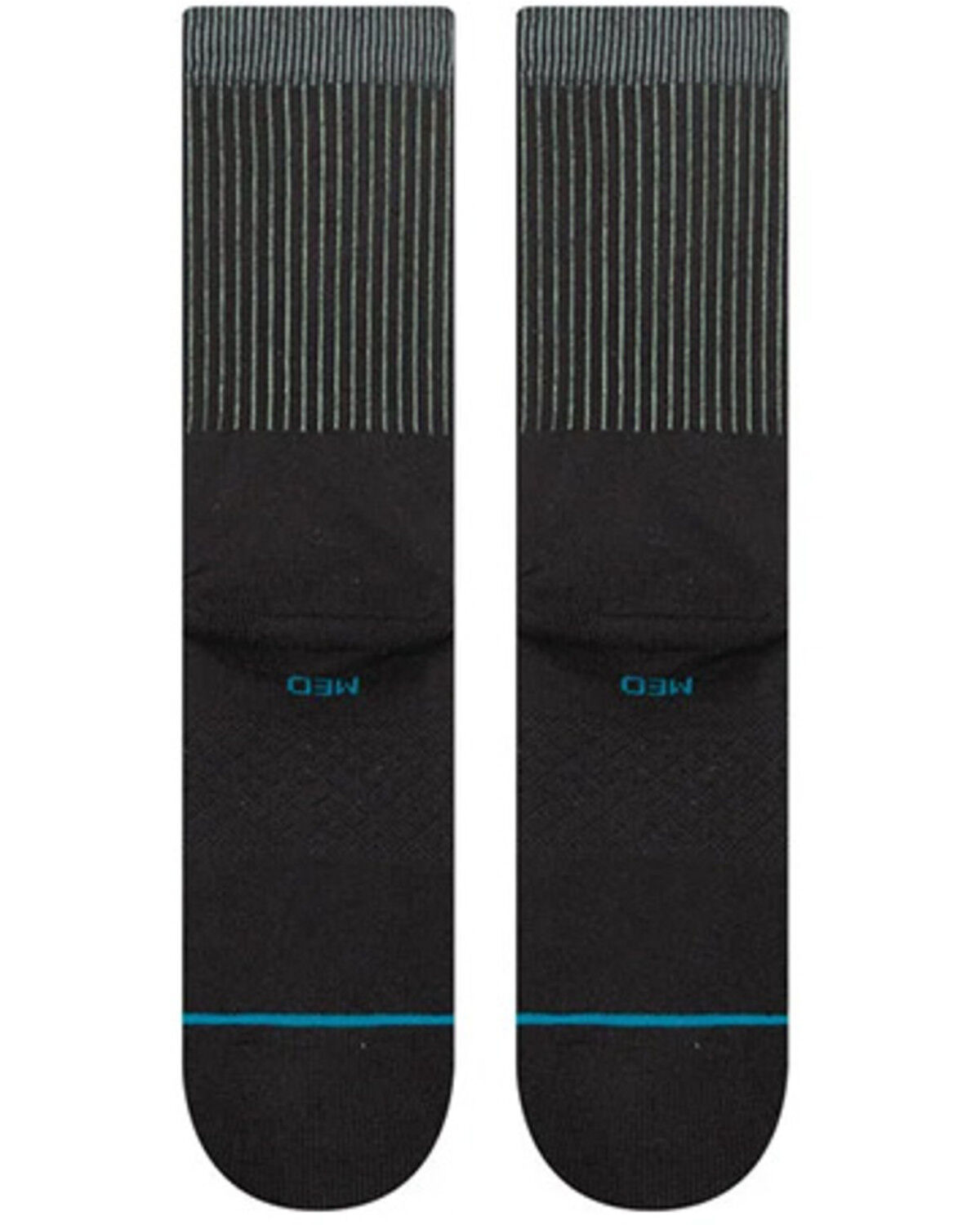 Image #3 - Stance Men's Icon Crew Socks, Black, hi-res