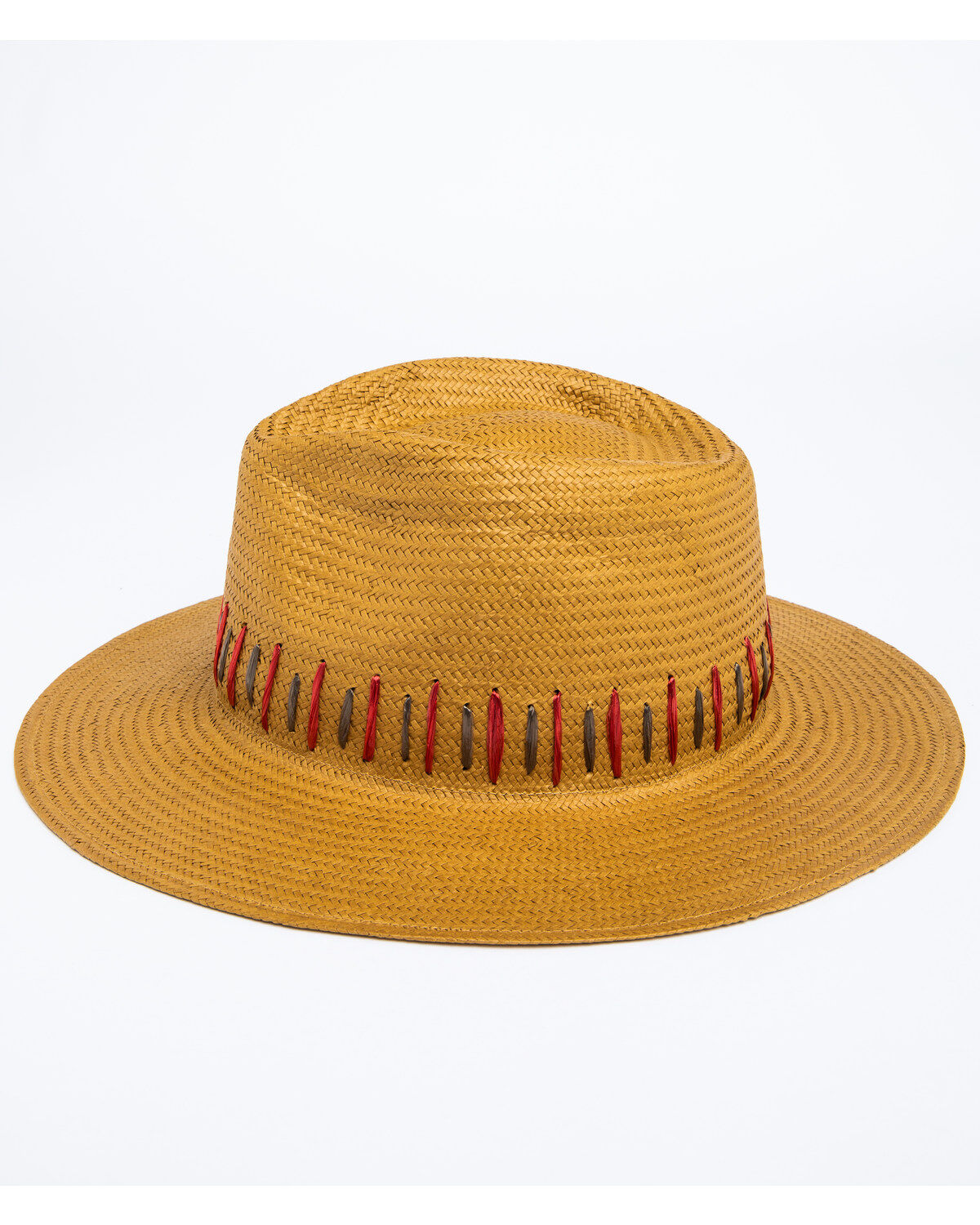 Image #3 - Nikki Beach Women's Raine Straw Fedora, Brown, hi-res
