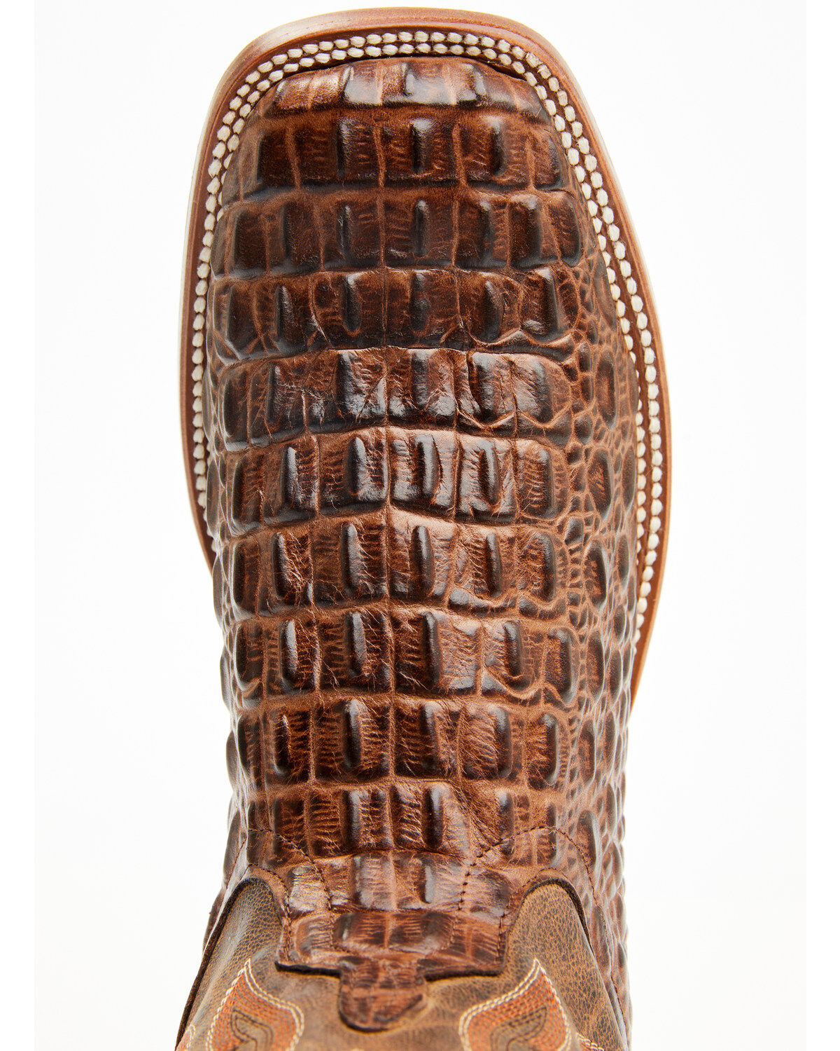 Image #6 - Horse Power Men's Nile Crocodile Print Western Boots - Square Toe, Brown, hi-res