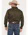 Image #4 - Ariat Men's Logo Solid Twill Long Sleeve Button-Down Western Shirt, Olive, hi-res