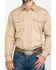 Image #4 - Wrangler Retro Men's Tan Solid Long Sleeve Western Shirt - Tall, Tan, hi-res