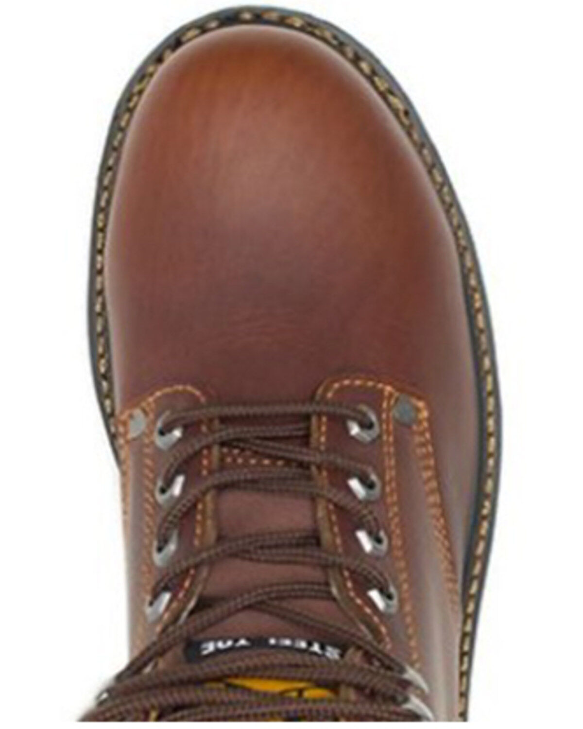 Image #5 - CAT Men's 6" Second Shift Lace-Up Work Boots - Steel Toe, Tan, hi-res