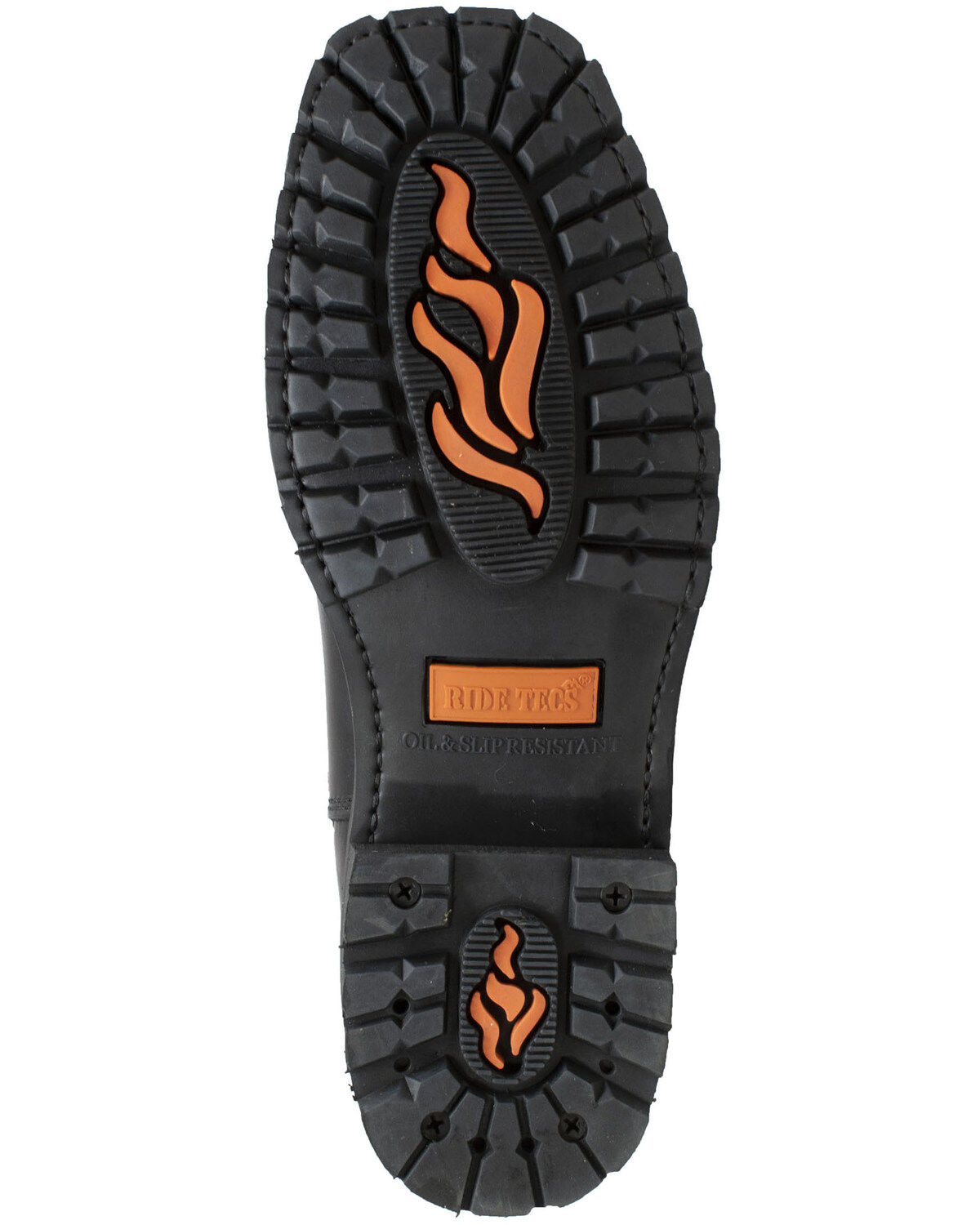 Image #5 - RideTecs Men's 7" Zipper Western Boots - Square Toe, Black, hi-res