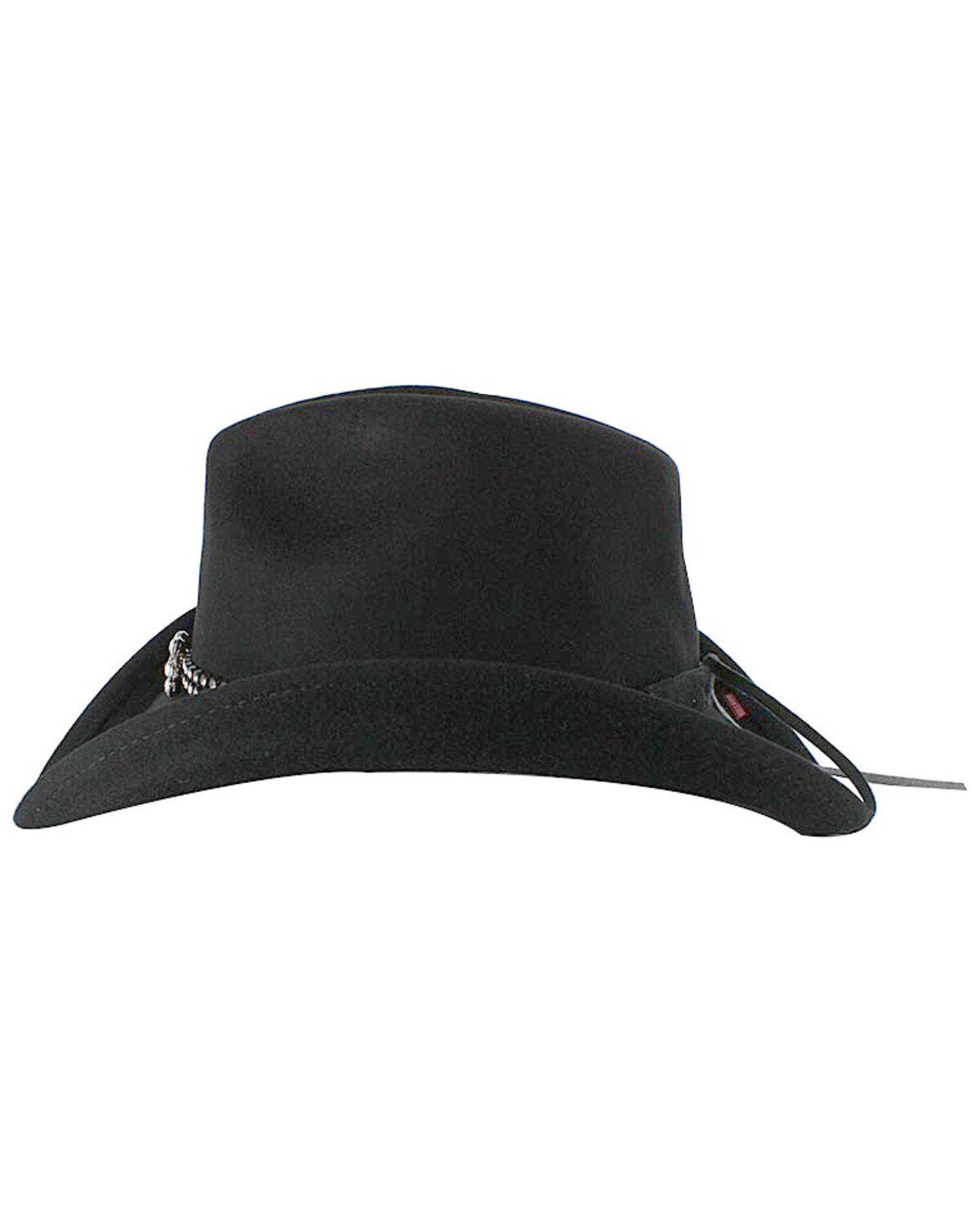 Image #6 - Shyanne Girls' Wool Felt Cowboy Hat, Black, hi-res
