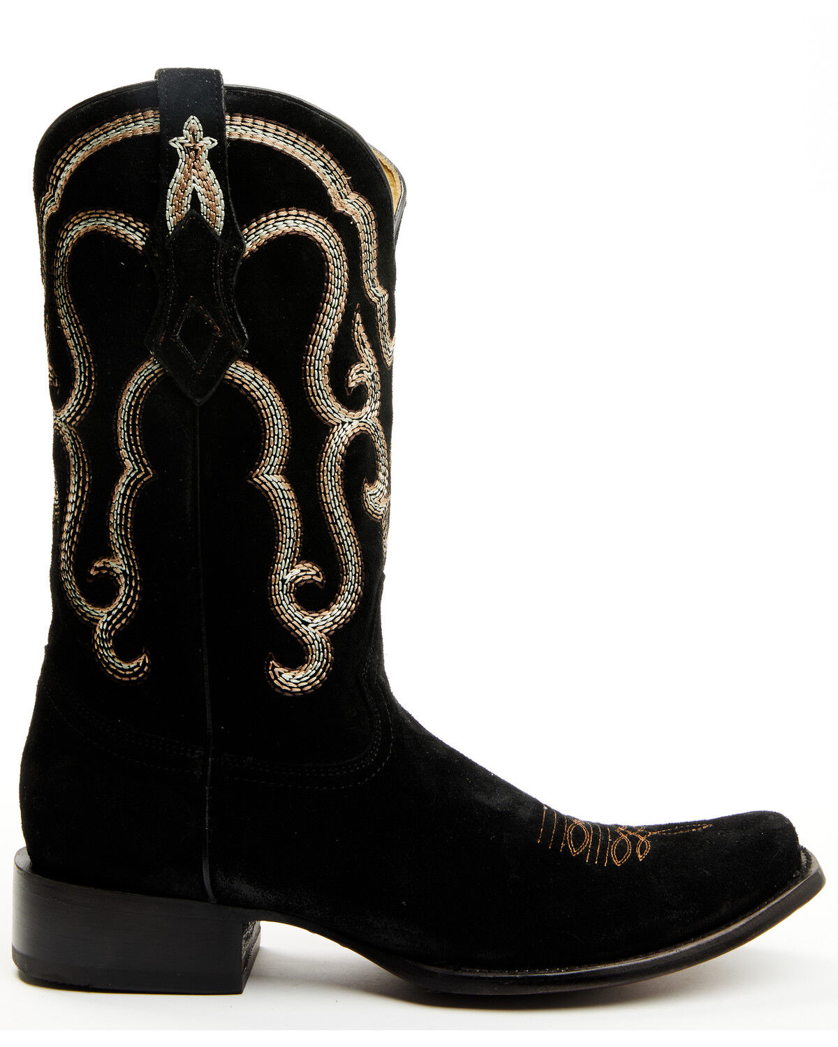 Image #2 - Corral Men's Roughout Embroidered Western Boots - Square Toe, Black, hi-res