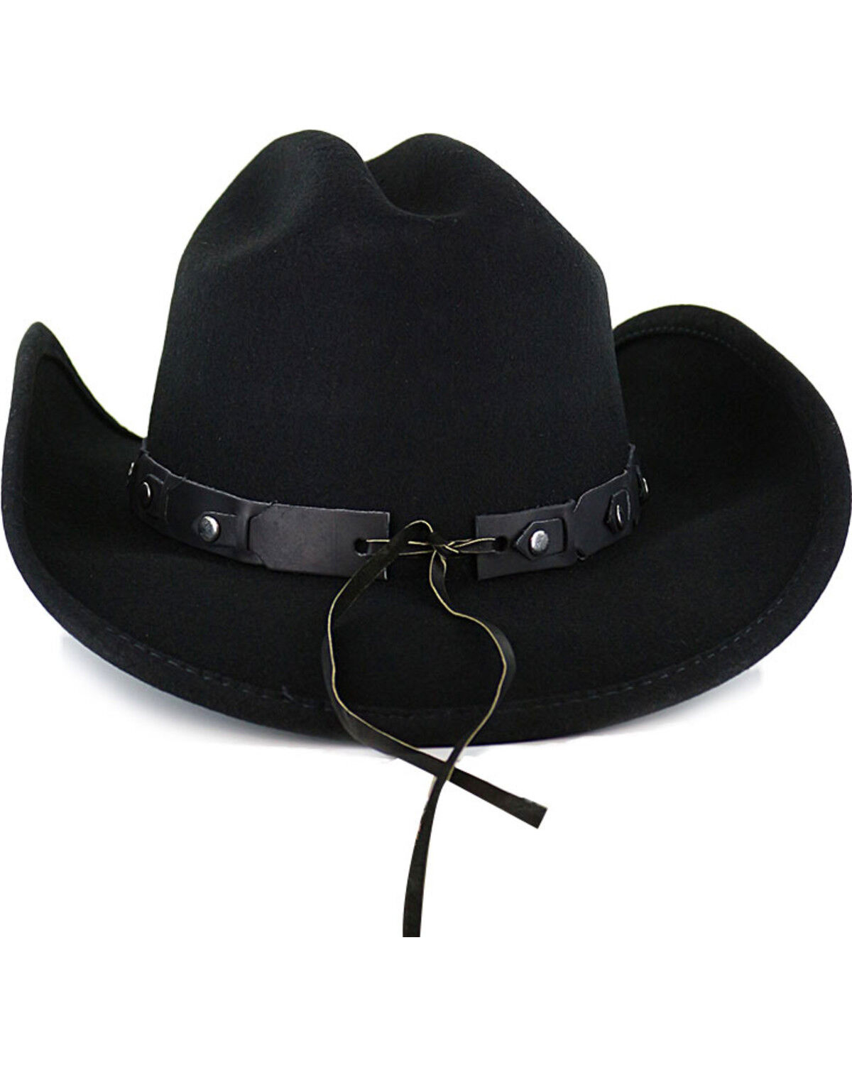 Image #3 - Cody James Boys' Sidekick Wool Felt Cowboy Hat, Black, hi-res