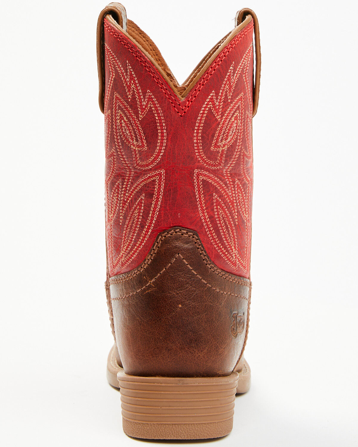 Image #5 - Justin Boys' Canter Western Boots - Square Toe, Cognac, hi-res