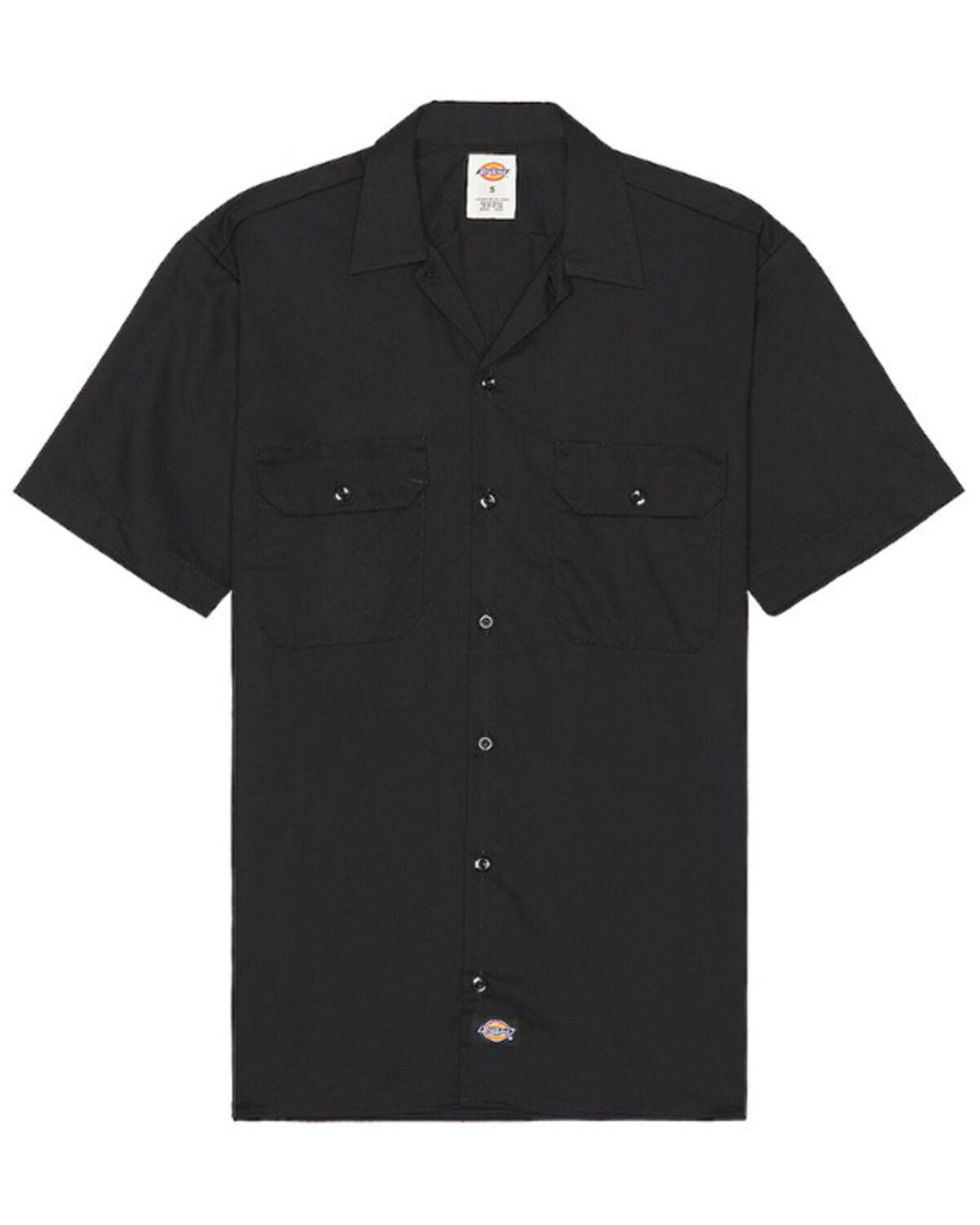 Image #2 - Dickies Men's Solid Twill Short Sleeve Button-Down Work Shirt - Tall, , hi-res