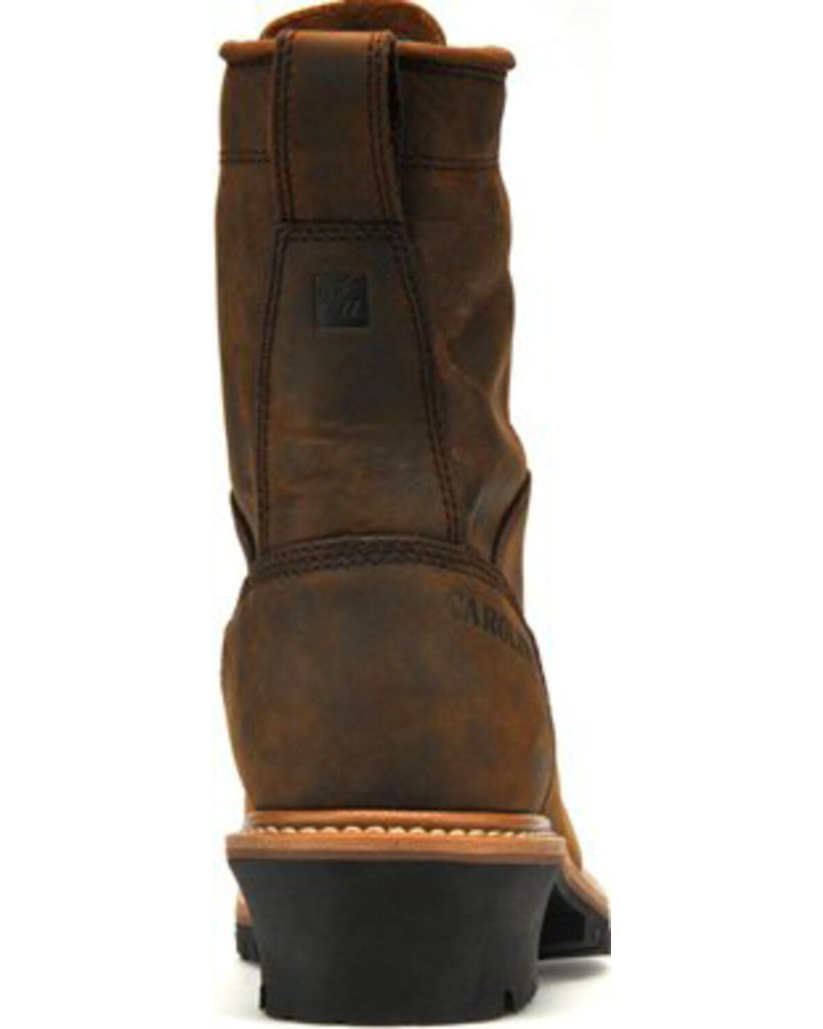 Image #7 - Carolina Men's Logger 8" Work Boots, Brown, hi-res