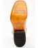 Image #8 - Corral Girls' Floral Embroidered Blacklight Western Boots - Square Toe, Honey, hi-res