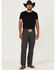 Image #1 - Wrangler Men's Tough Comfort Regular Fit Stretch Canvas Pants, Dark Grey, hi-res