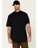 Image #1 - Ariat Men's Black Tek Solid Button Short Sleeve Western Shirt, Black, hi-res