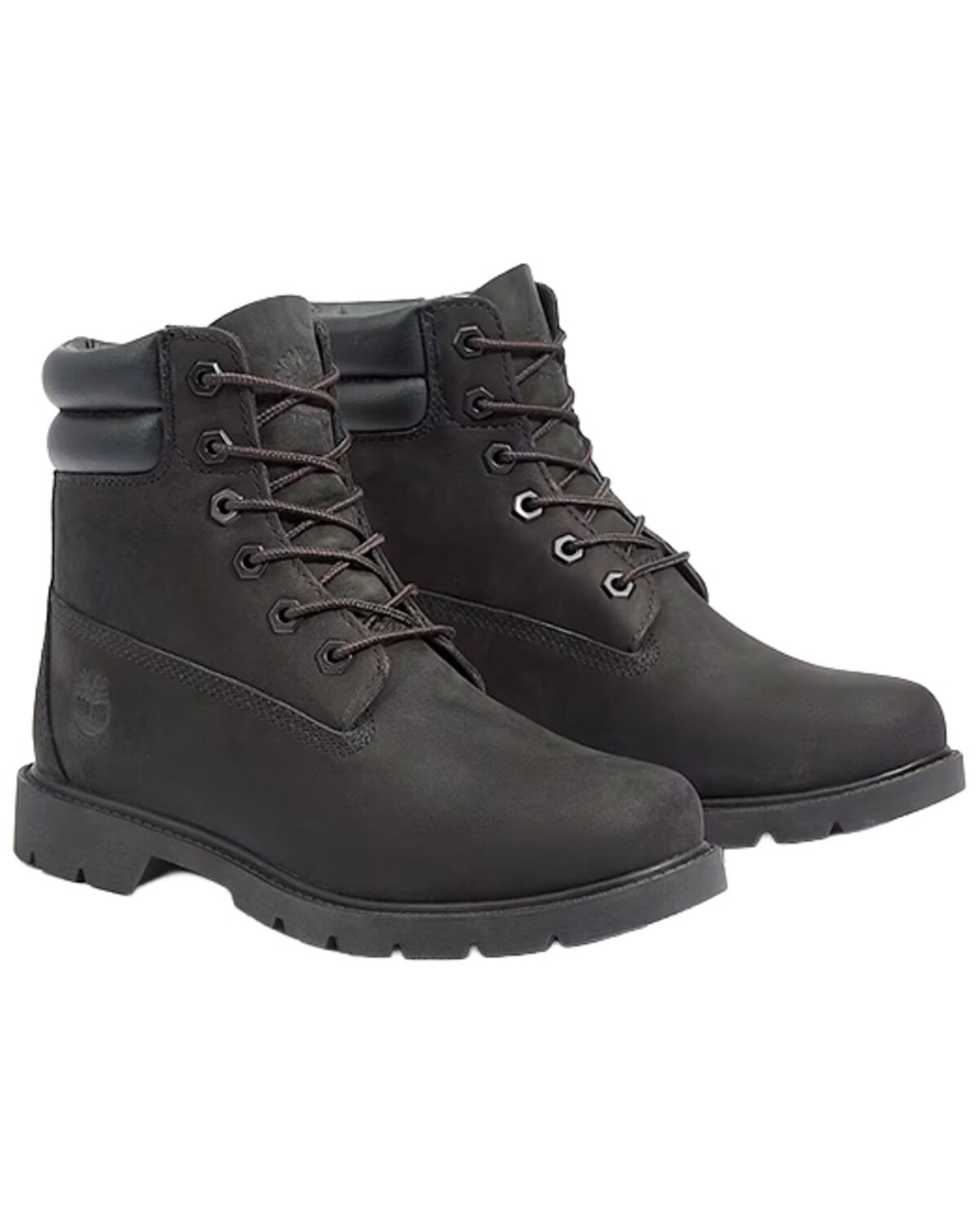 Image #1 - Timberland Women's 6" Linden Woods Waterproof Insulated Work Boots - Soft Toe, Black, hi-res