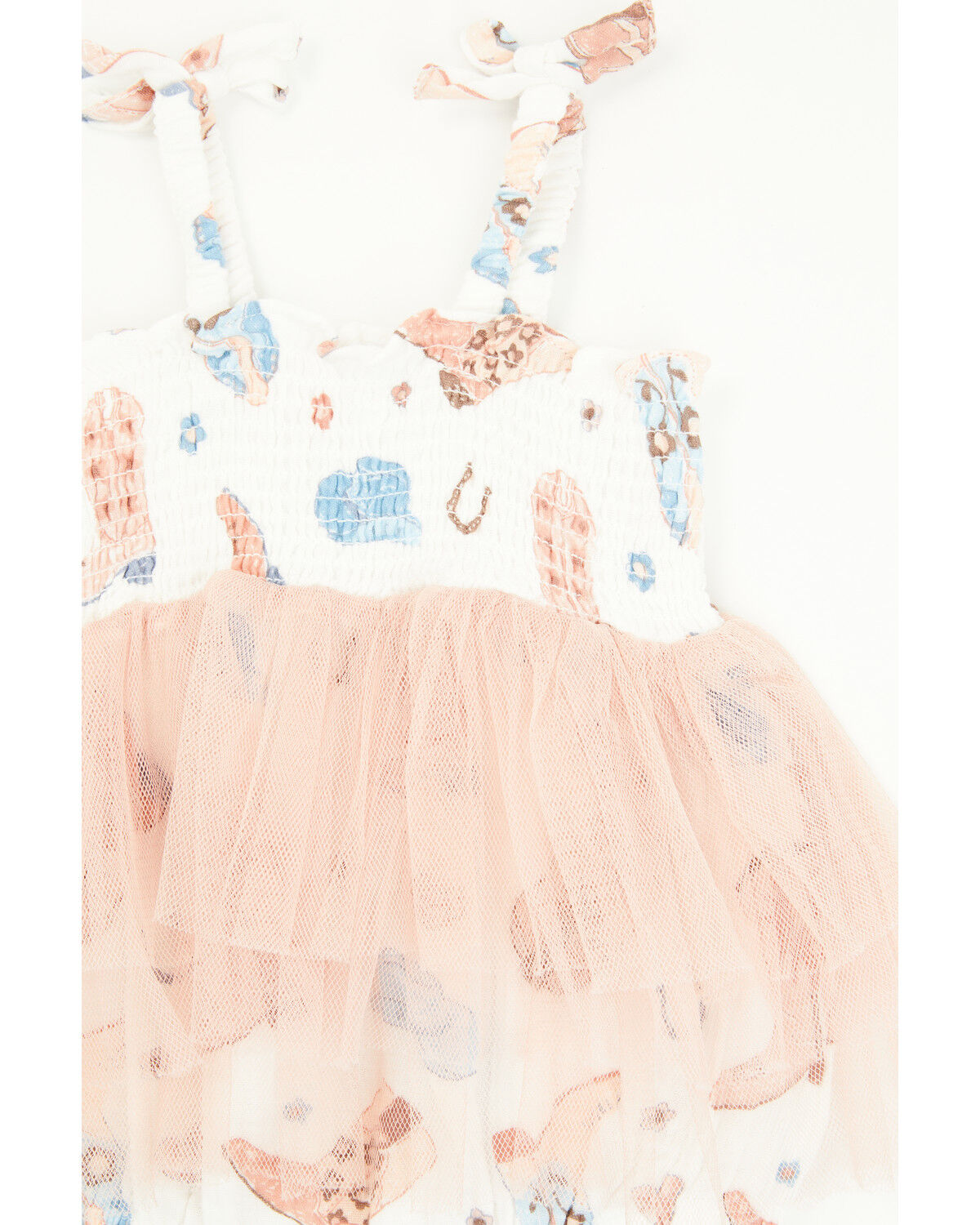 Image #2 - Angel Dear Infant Girls' Boot Barn Exclusive Boots Tutu Tank Onsie, White, hi-res