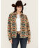 Image #1 - Outback Trading Co Women's Daphne Southwestern Snap Shacket, Cream, hi-res