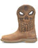 Image #2 - Double H Men's Phantom Rider Western Work Boots - Composite Toe, Brown, hi-res