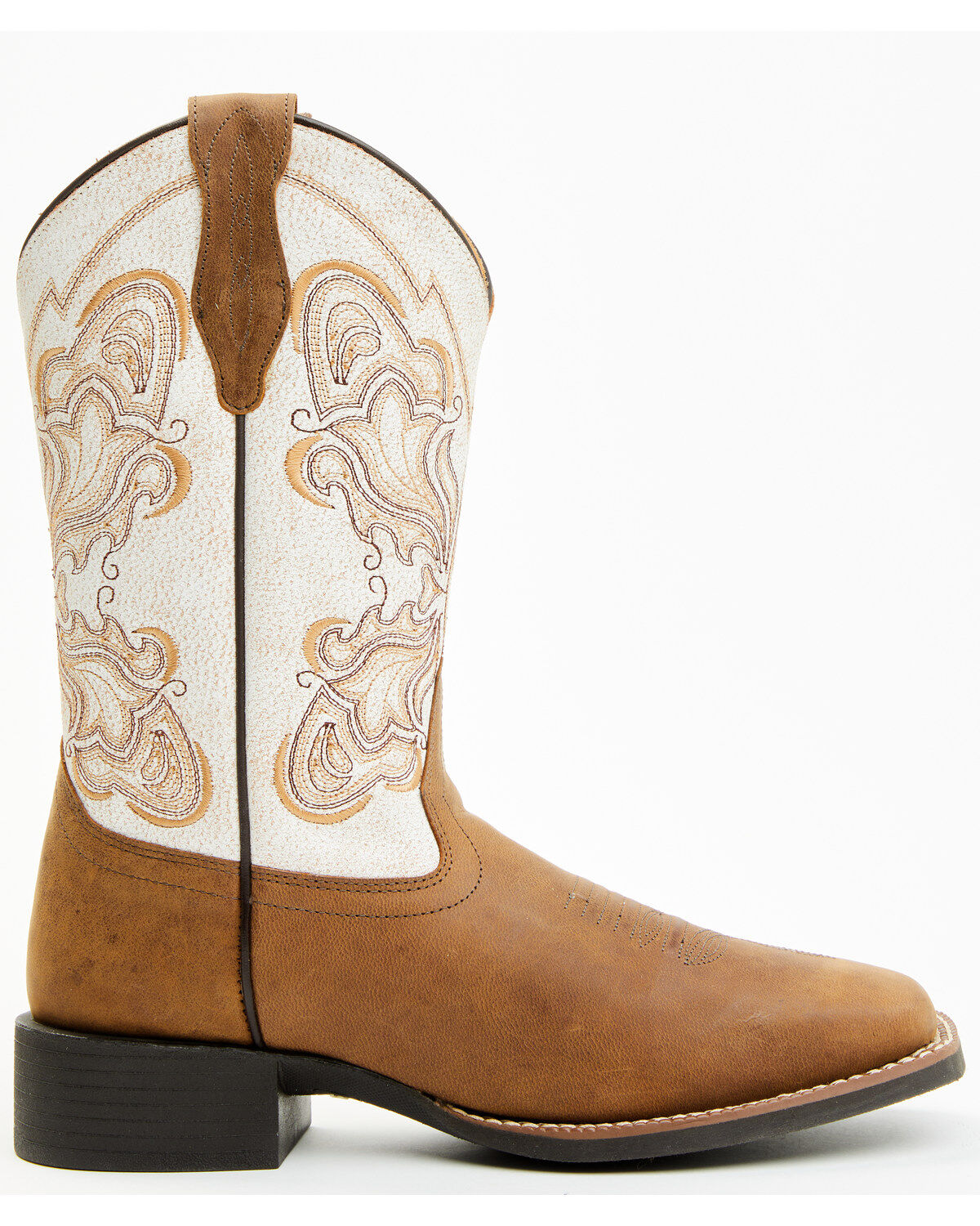 Image #2 - Shyanne Solstice&trade; Women's Flynn Western Boots - Broad Square Toe, Cream, hi-res