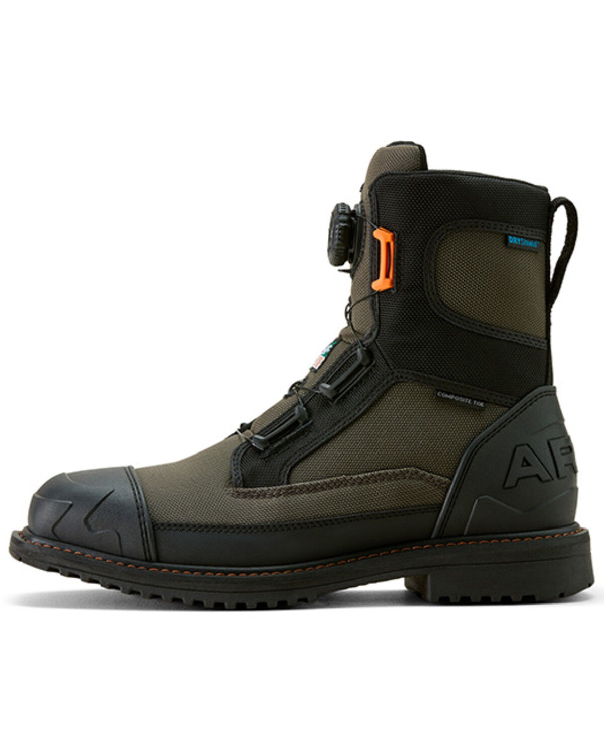 Image #2 - Ariat Men's 8" RigTEK Wildcat BOA&reg; Work Boots - Composite Toe, Charcoal, hi-res
