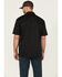Image #4 - Dickies Men's Flex Twill Relaxed Short Sleeve Button-Down Work Shirt, Black, hi-res