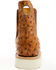 Image #5 - Horse Power Men's Saddle Ostrich Print Chelsea Boots - Square Toe, Tan, hi-res