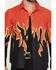 Image #3 - Panhandle Slim Men's Vintage Flame Print Long Sleeve Snap Western Shirt, , hi-res