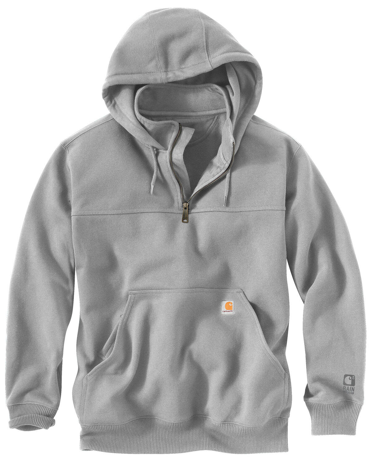 Image #1 - Carhartt Rain Defender Paxton Hooded Zip Mock Sweatshirt - Big & Tall, , hi-res