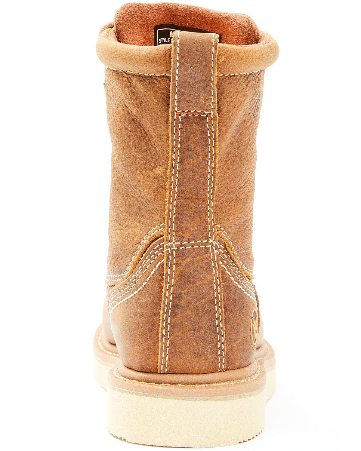 Image #5 - Hawx Men's 8" Wedge Work Boots - Soft Toe, Brown, hi-res