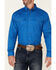 Image #3 - Roper Men's Solid Amarillo Collection Long Sleeve Button-Down Western Shirt, Royal, hi-res