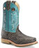 Image #1 - Double H Men's Shark Print Western Work Boots - Composite Toe, Black, hi-res