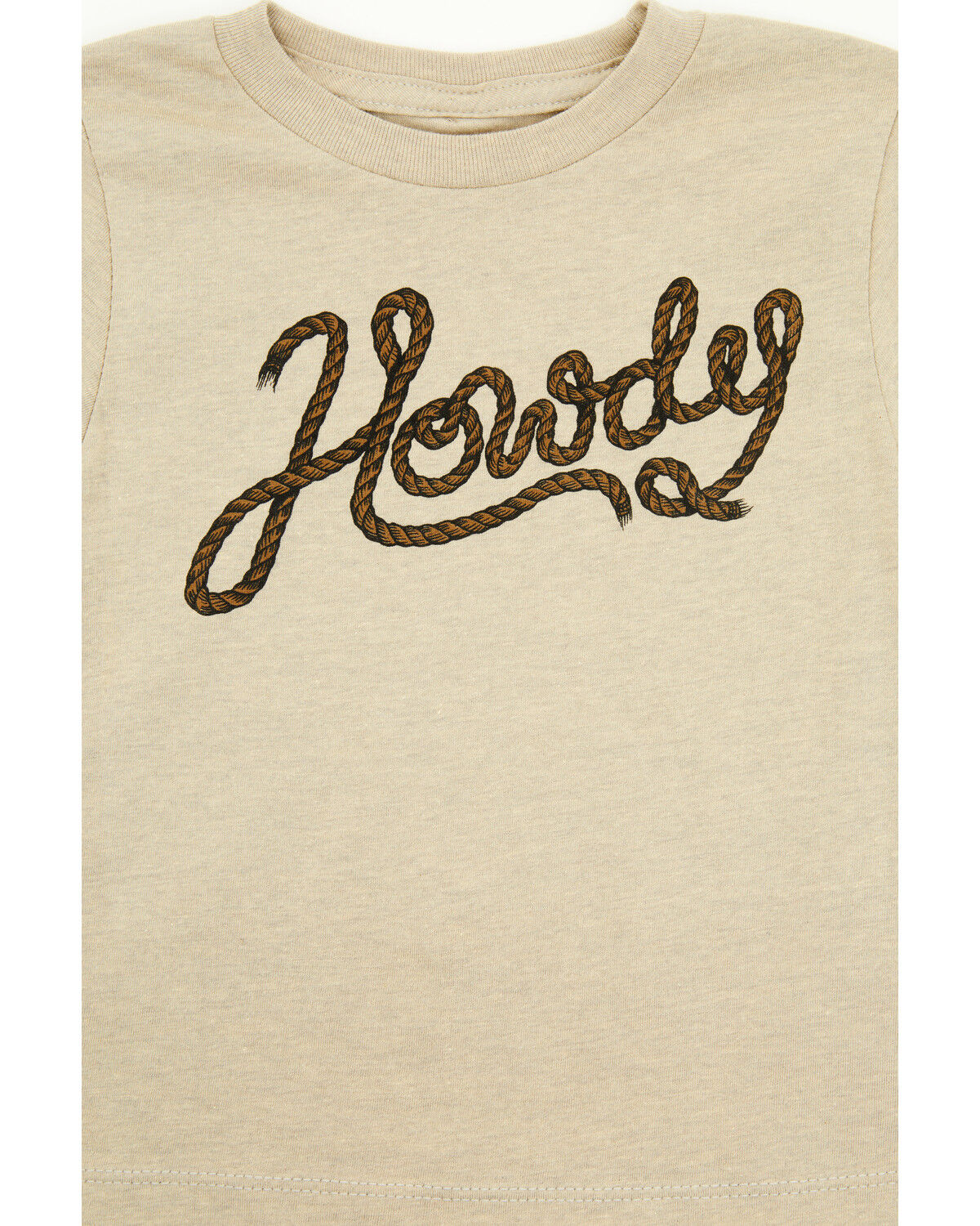 Image #2 - Cody James Toddler Boys' Howdy Short Sleeve Graphic T-Shirt, Tan, hi-res