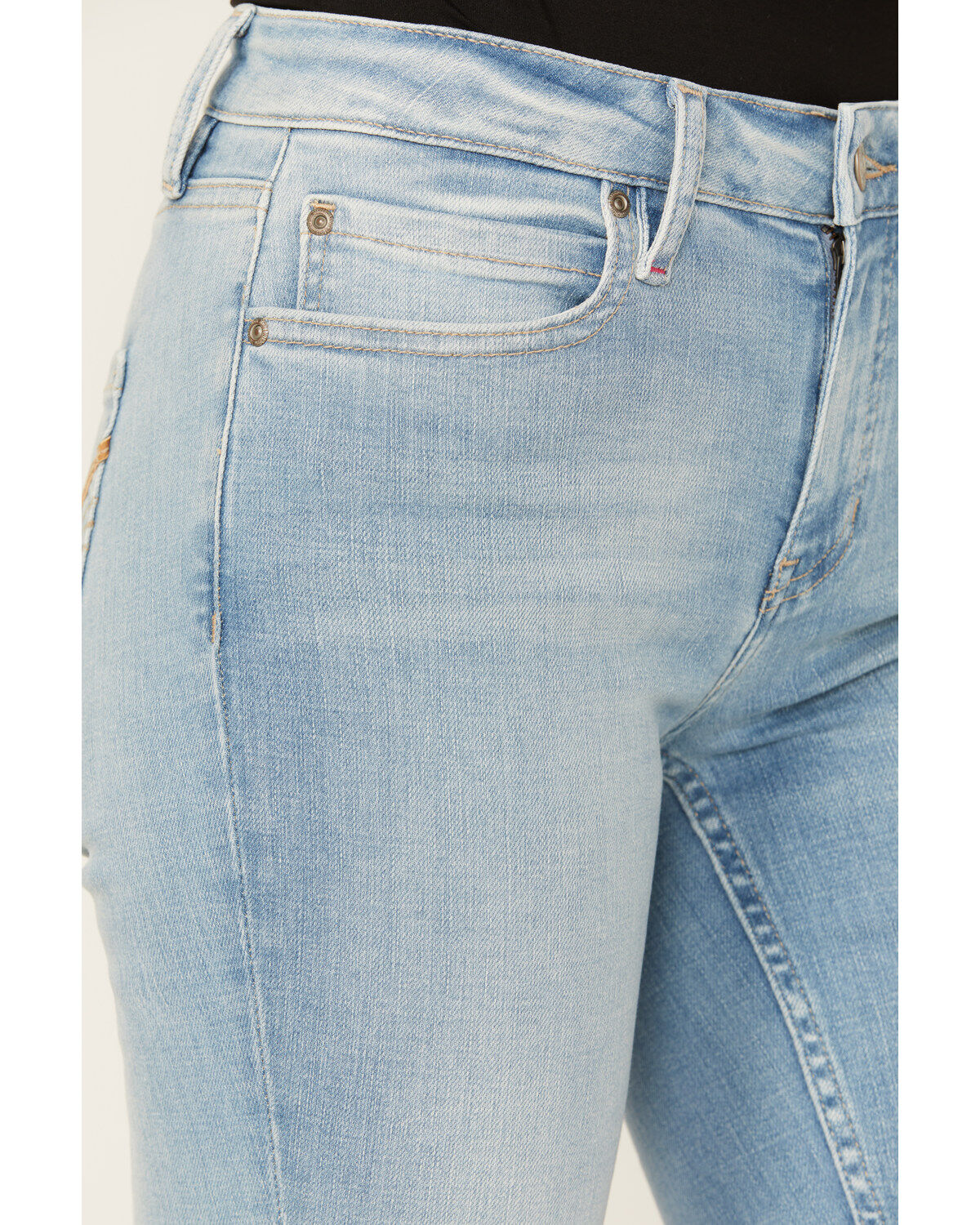 Image #2 - Idyllwind Women's Rebel Mid Rise Bootcut Stretch Denim Jeans, Light Wash, hi-res