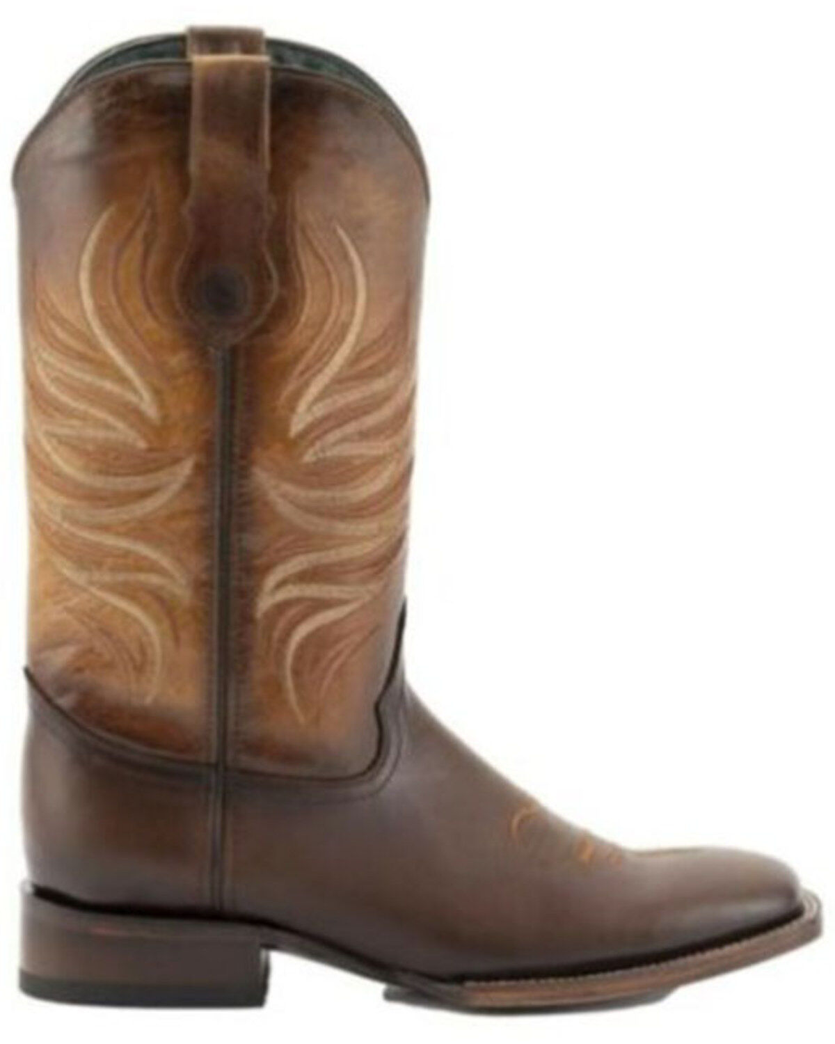 Image #2 - Ferrini Men's Fuego Western Boots - Broad Square Toe, Brown, hi-res