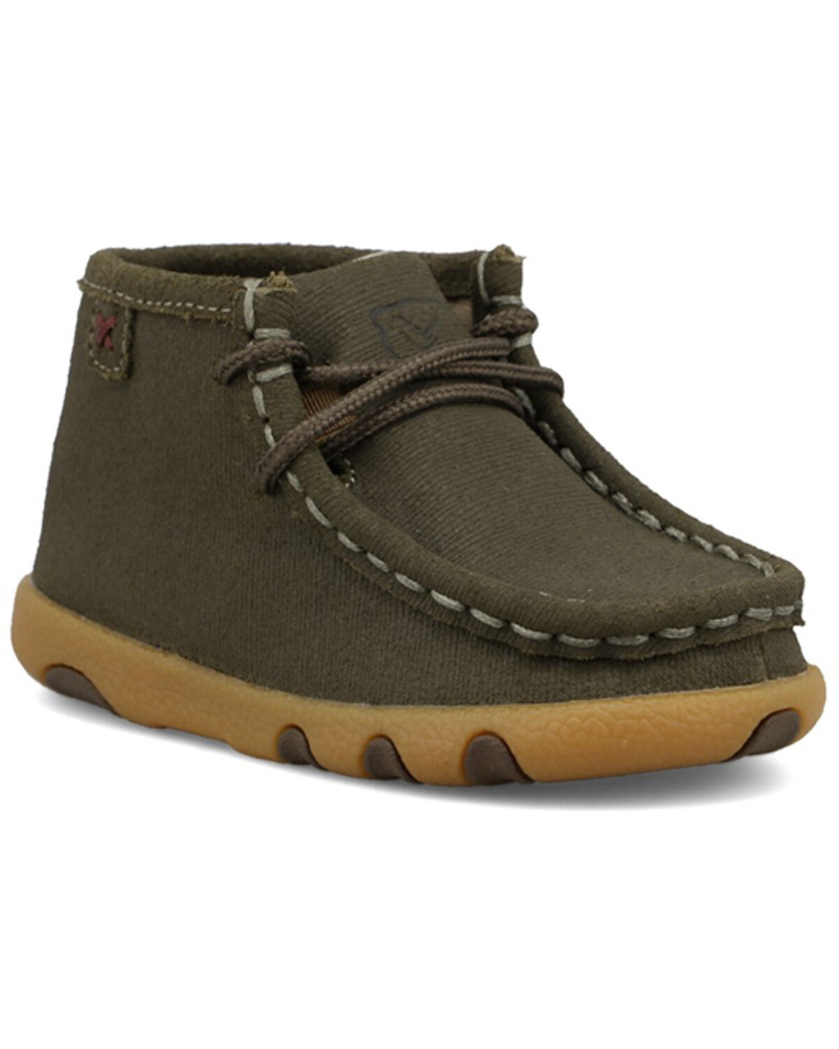 Image #1 - Twisted X Infant Kid's Driving Casual Shoes - Moc Toe, Taupe, hi-res