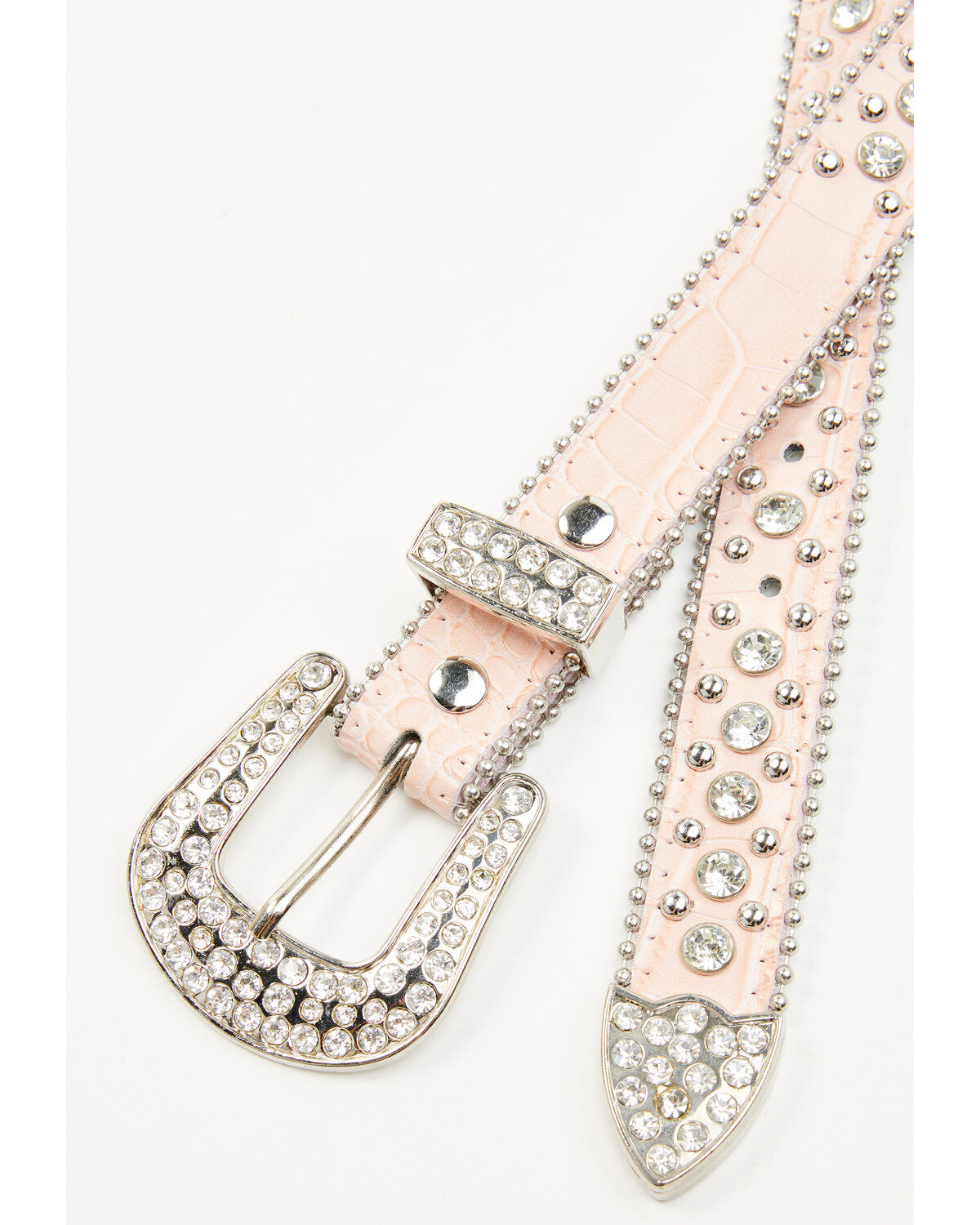 Image #2 - Shyanne Girls' Embellished Bling Belt, Pink, hi-res