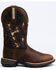 Image #2 - RANK 45&reg; Women's Lite Flag Western Performance Boots - Broad Square Toe, Brown, hi-res
