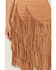 Image #2 - Idyllwind Women's Tina Faux Suede Fringe Mini Skirt, Tan, hi-res