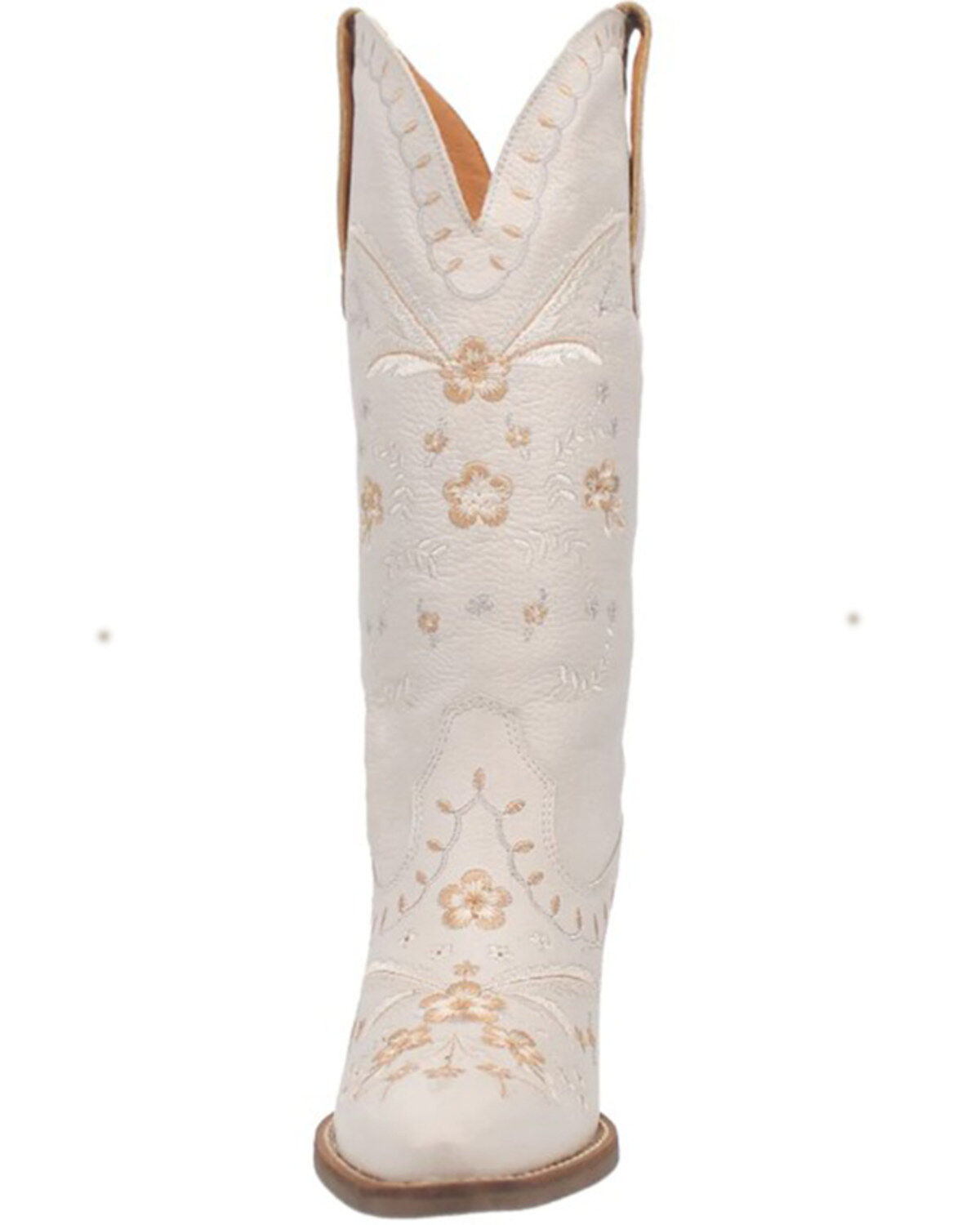 Image #4 - Dingo Women's Full Bloom Western Boots - Round Toe, White, hi-res
