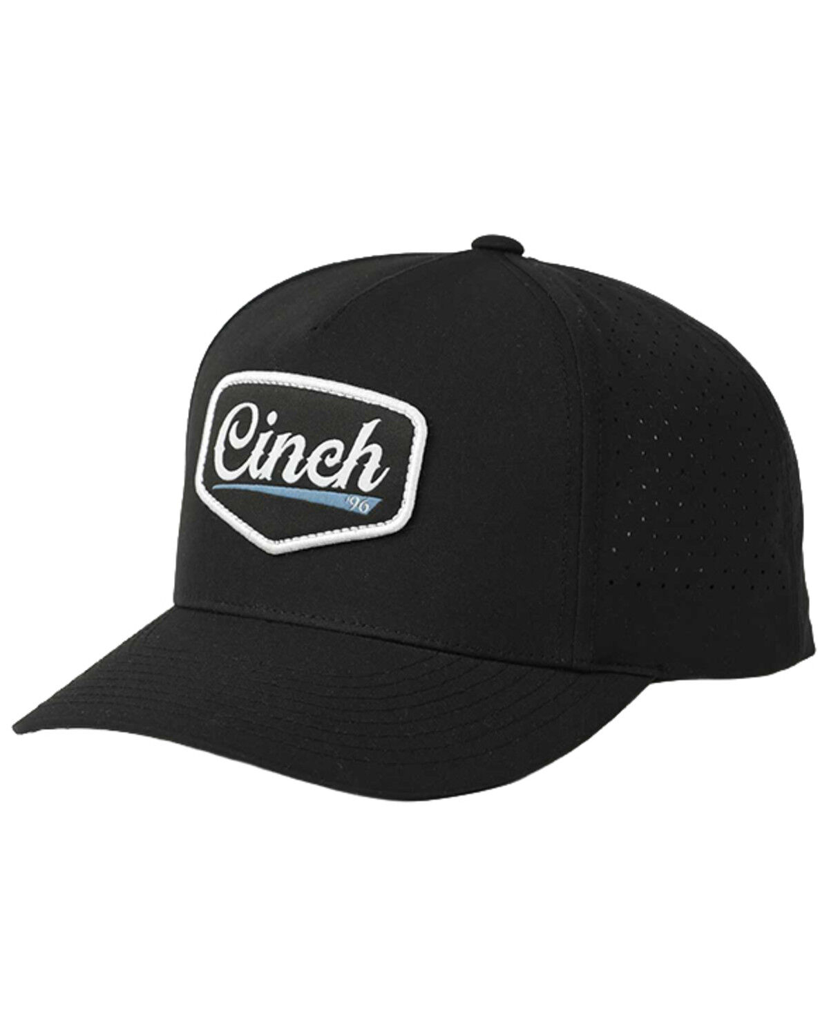 Cinch Men's FlexFit Logo Ball Cap, Black, hi-res