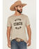 Image #1 - Cinch Men's Boot Barn Exclusive Logo Short Sleeve Graphic T-Shirt, Tan, hi-res