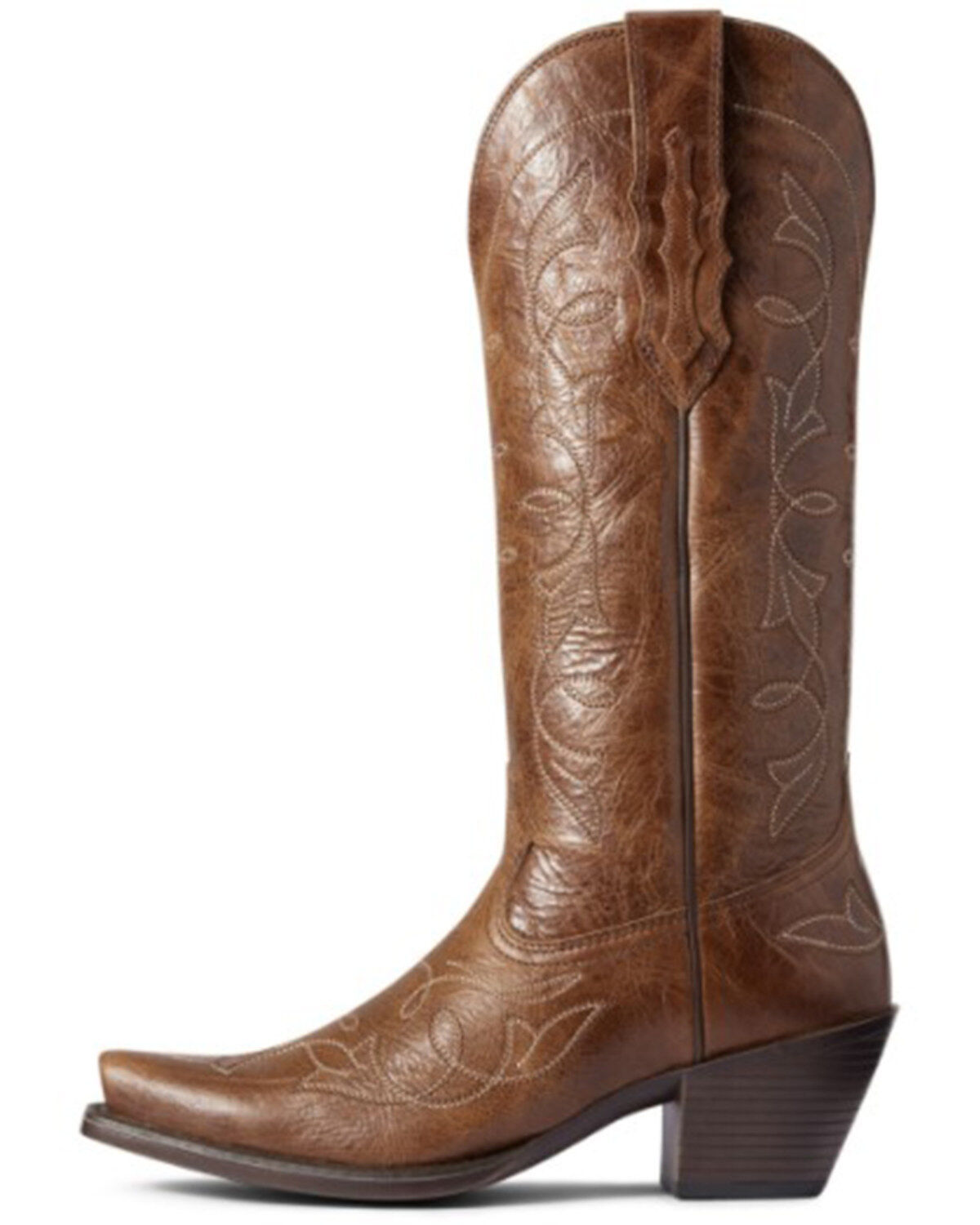 Image #2 - Ariat Women's Heritage D Stretch Fit Western Boot - Snip Toe, Brown, hi-res