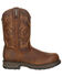 Image #2 - Georgia Boot Men's Carbo-Tec LT Waterproof Work Boots - Composite Toe, Brown, hi-res