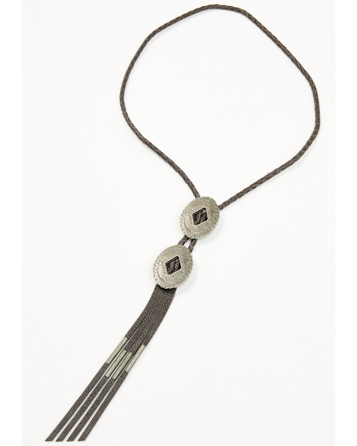 Image #2 - Idyllwind Women's Clayborne Double Concho Bolo Tie, Brown, hi-res