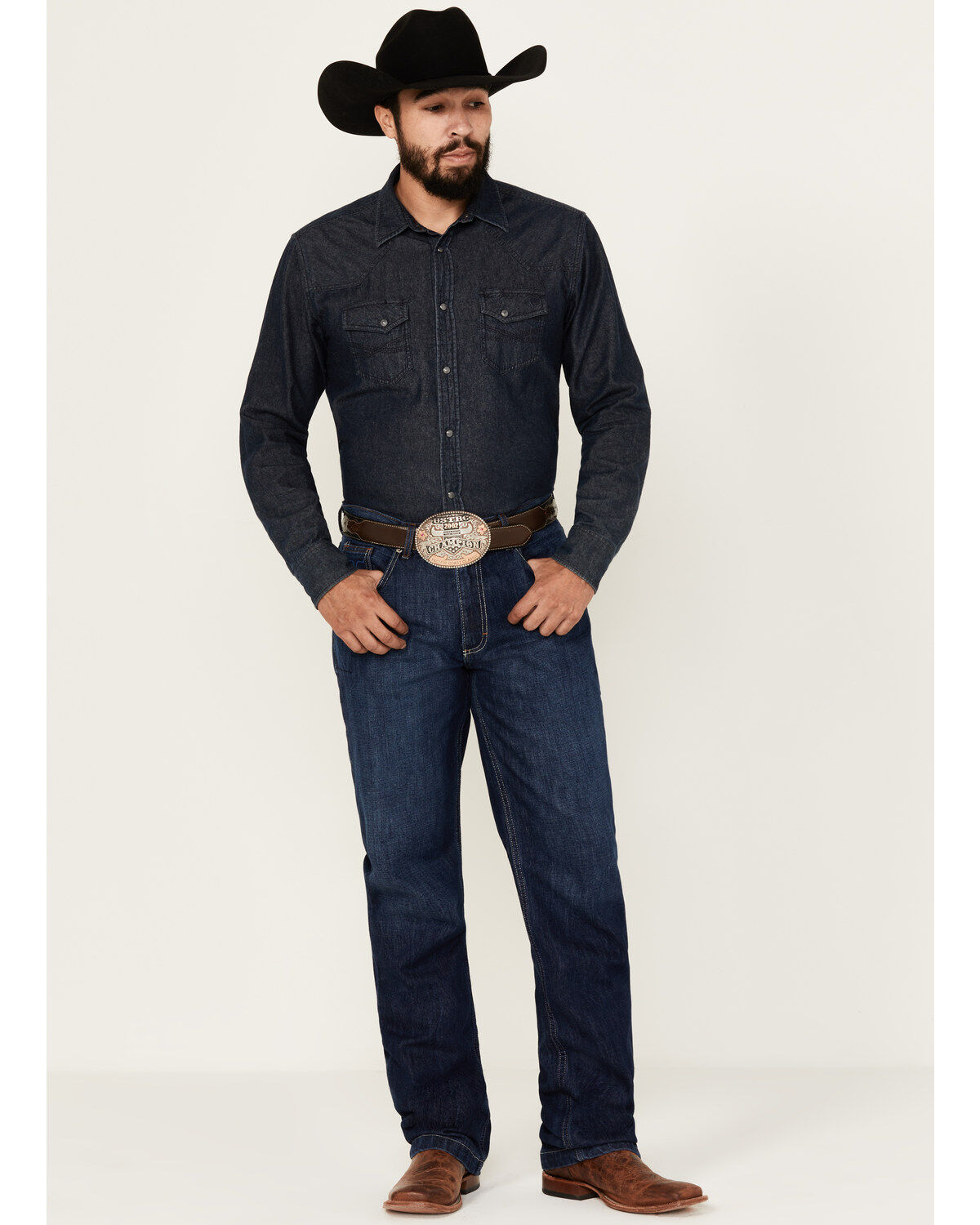 Kimes Ranch Men's Dillon Relaxed Fit Bootcut Jeans, Indigo, hi-res