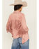 Image #4 - Shyanne Women's Cascade Front Fringe Faux Suede Fringe Jacket, Mauve, hi-res