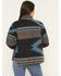 Image #4 - Shyanne Women's Southwestern Print Snap Shacket, Indigo, hi-res