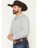 Image #2 - Gibson Trading Co Men's Kick Back Micro Floral Print Long Sleeve Button-Down Stretch Western Shirt - Big, White, hi-res