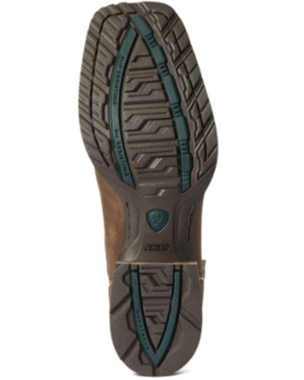 Image #5 - Ariat Men's Hybrid VentTEK Performance Western Boots - Broad Square Toe, Brown, hi-res