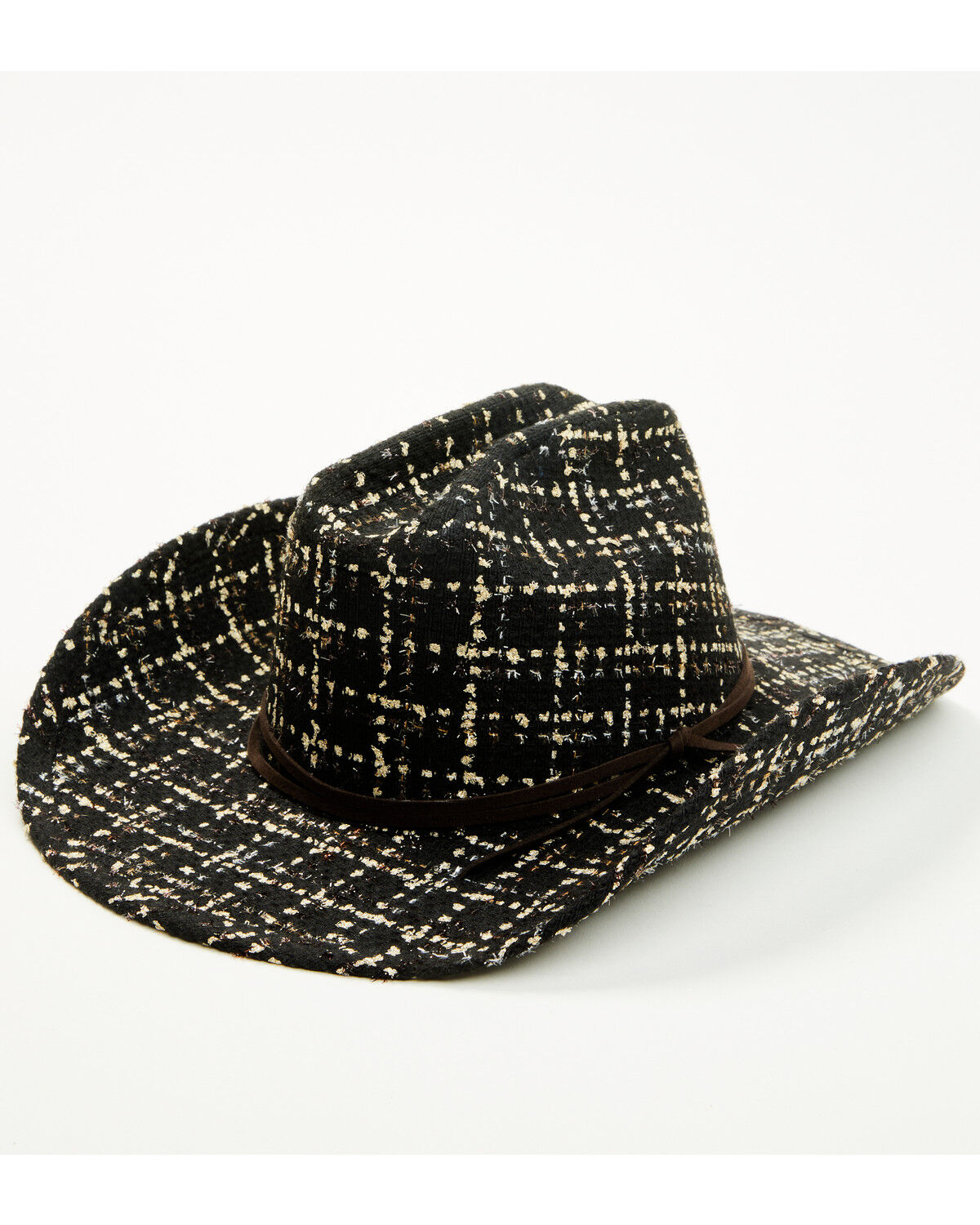 Image #1 - Shyanne Women's Tweed Cowboy Hat, Black, hi-res